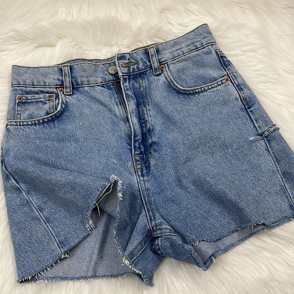 Zara ripped denim shorts - Picture 8 of 8